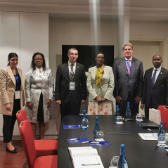 13 October 2022 National Assembly Speaker Dr Vladimir Orlic and the Speaker of the Senate Iyamuremye Augustin and the Speaker of the Chamber of Deputies of the Parliament Rwanda Donatille Mukabalisa